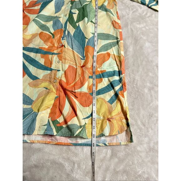 0039 Italy Women's Size Large Long Sleeve Floral Multi Color Printed Midi Dress - Picture 8 of 8